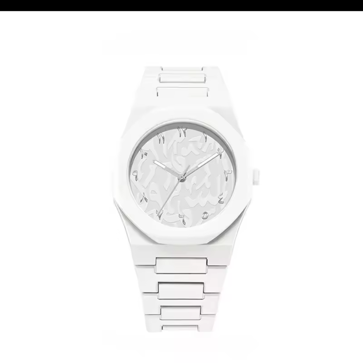 VELMONT Néo Blanc - montre à cadran arabe monochrome