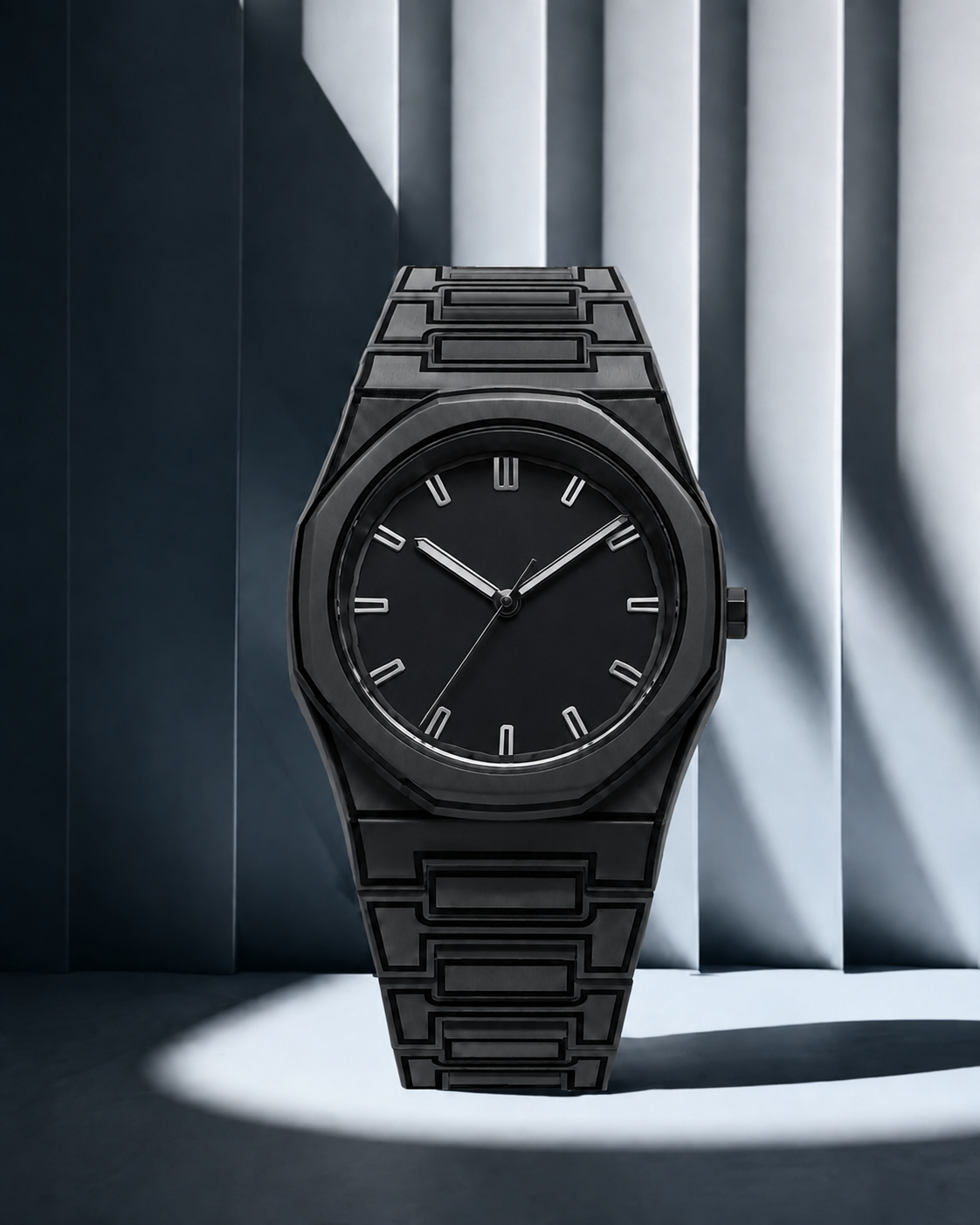 Montre VELMONT Ligne Noir Graphite sans texte